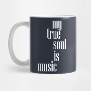 my true soul is music crossword Mug